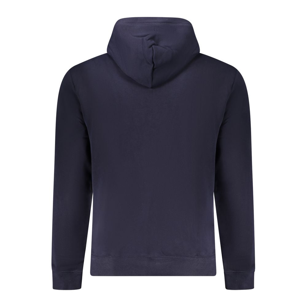 Blue Cotton Men Sweater