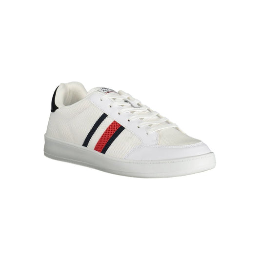 White Polyester Sneaker