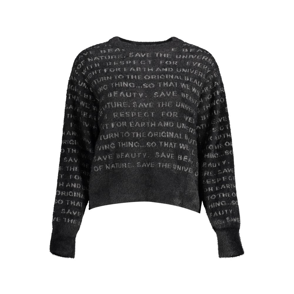 Black Polyester Sweater