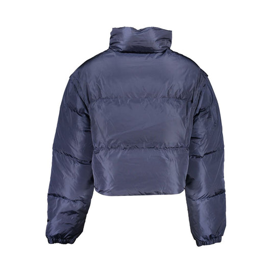 Blue Polyamide Jackets & Coat