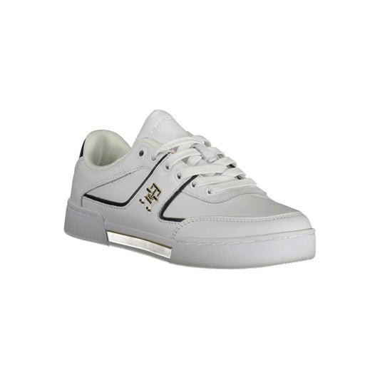 White Polyester Sneaker