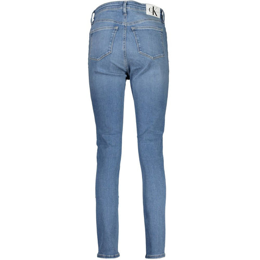 Blue Cotton Women Jeans