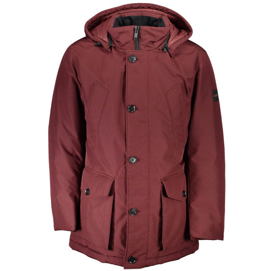 Red Polyester Jackets & Coat