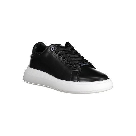 Black Polyester Sneaker