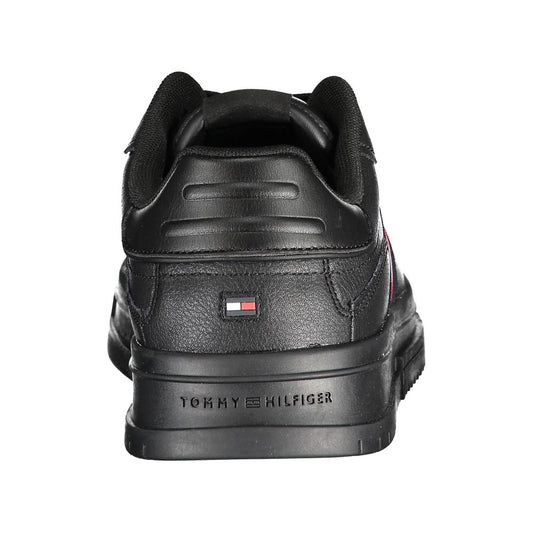 Black Polyester Sneaker
