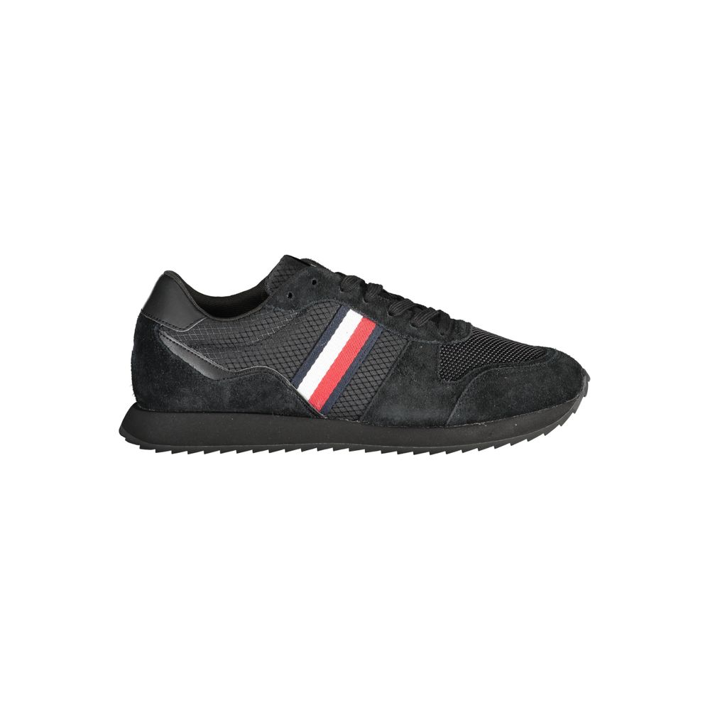 Black Polyester Sneaker