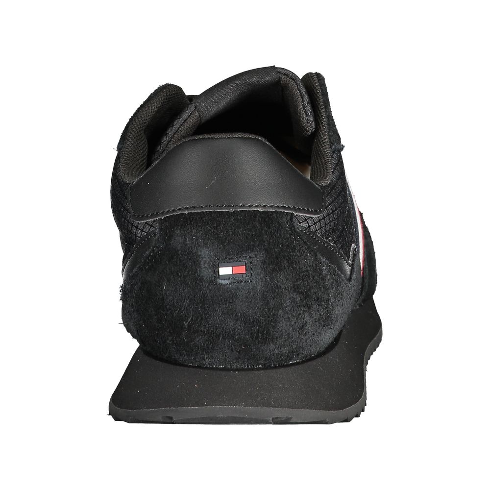 Black Polyester Sneaker