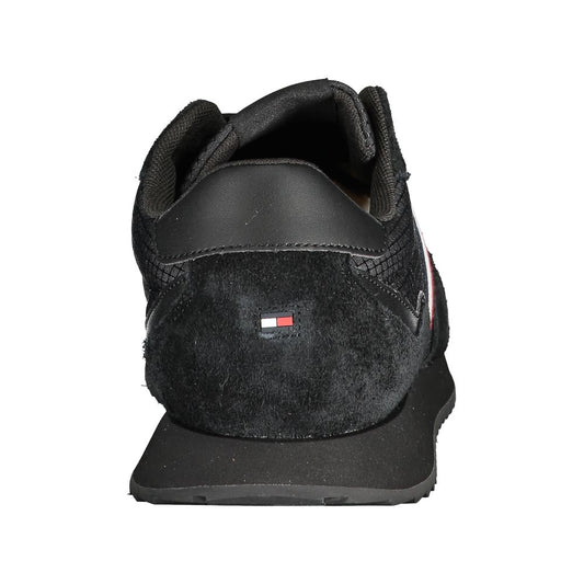 Black Polyester Sneaker