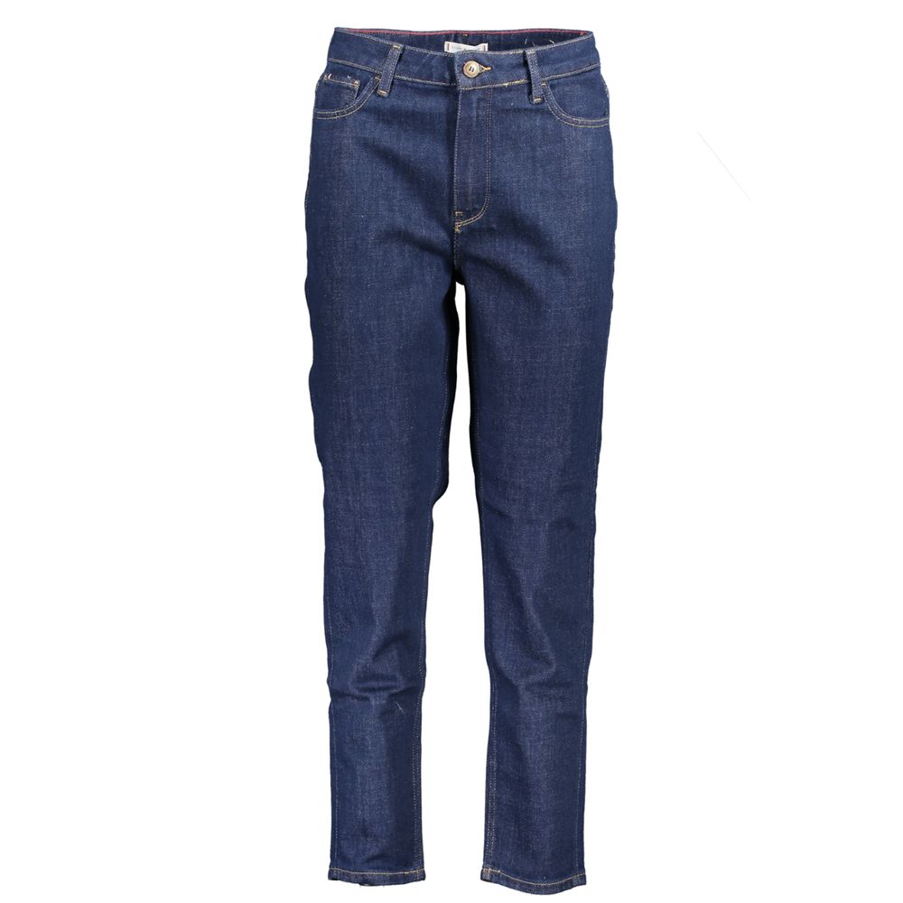 Blue Cotton Women Jeans