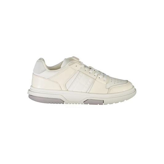 White Polyester Sneaker