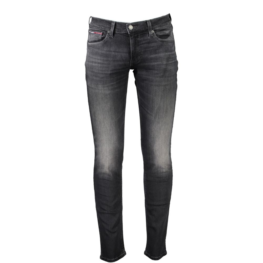Black Cotton Jeans Denim