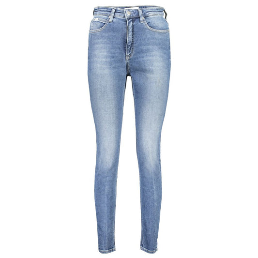 Blue Cotton Women Jeans