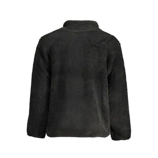 Black Polyester Jackets & Coat