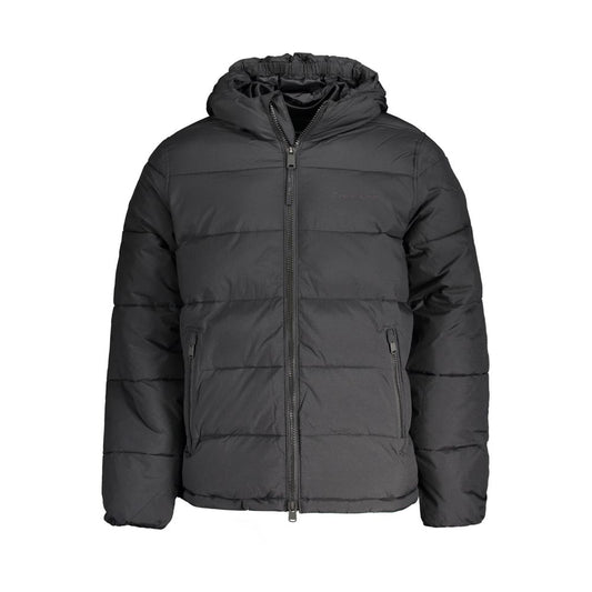 Black Nylon Jackets & Coat
