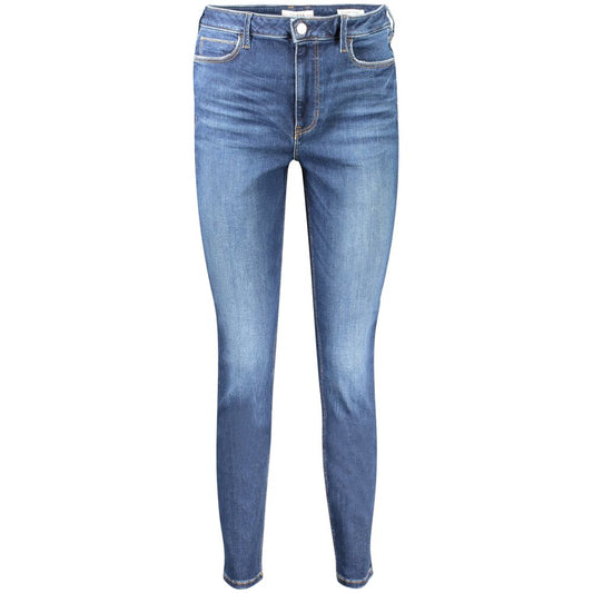 Blue Cotton Women Jeans