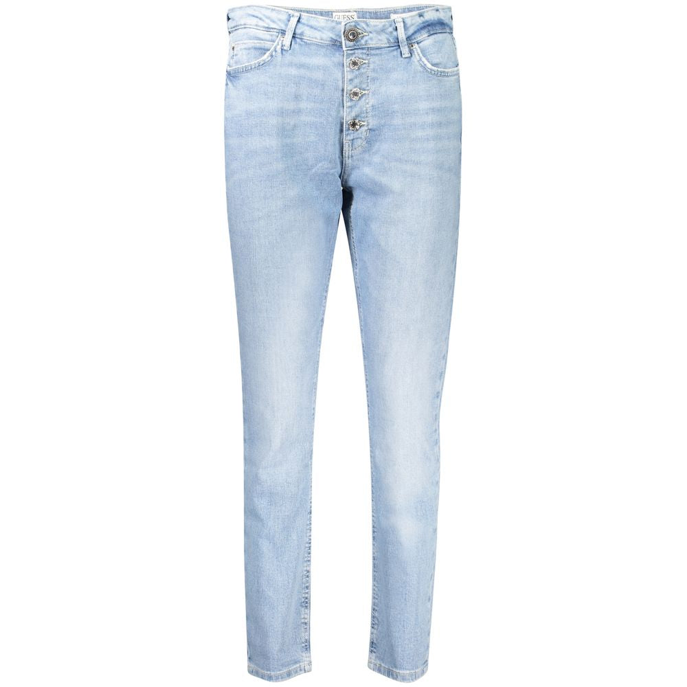 Blue Cotton Women Jeans