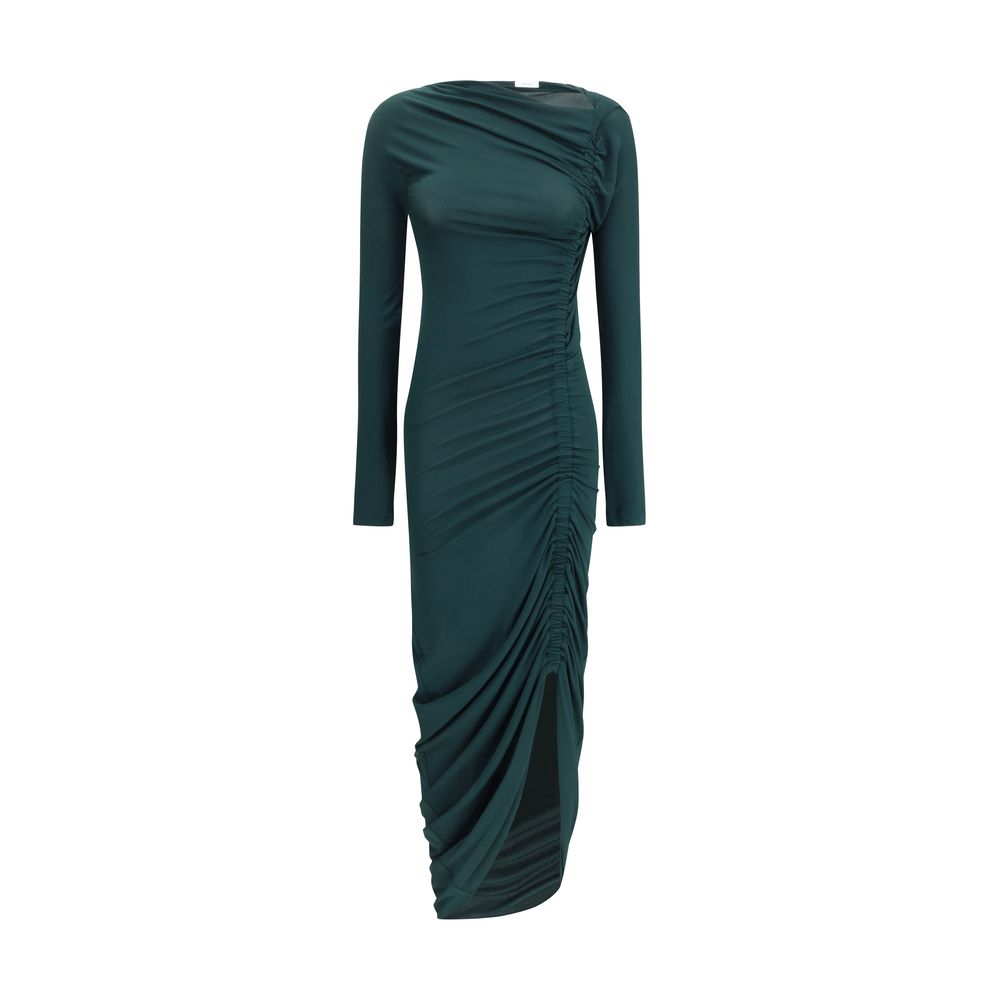 Green Viscose Casual Dress