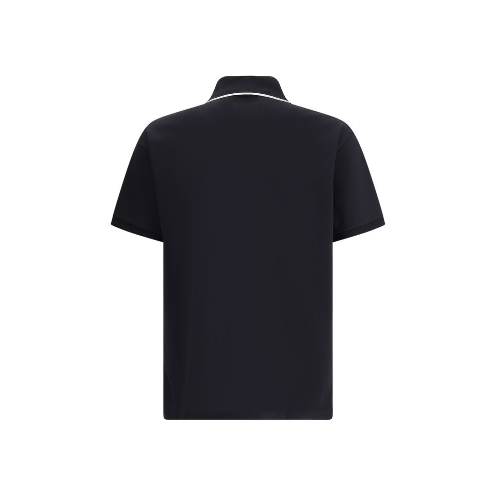 Black Cotton Polo Shirt