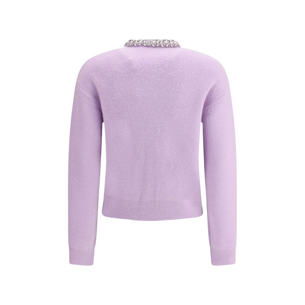 Purple Viscose Cardigan