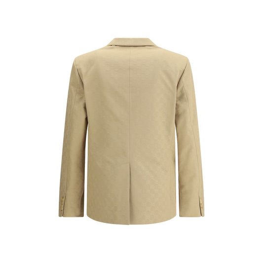 Beige Cotton Blazer