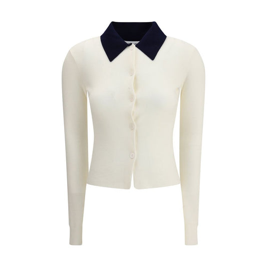 Cream Merino Wool Cardigan