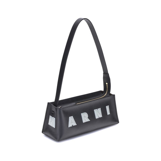 Black Calf Leather Bos Taurus Shoulder Bag