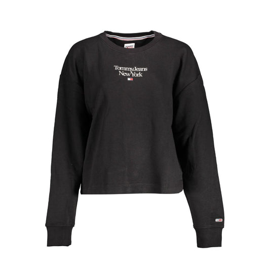 Black Cotton Sweatshirt
