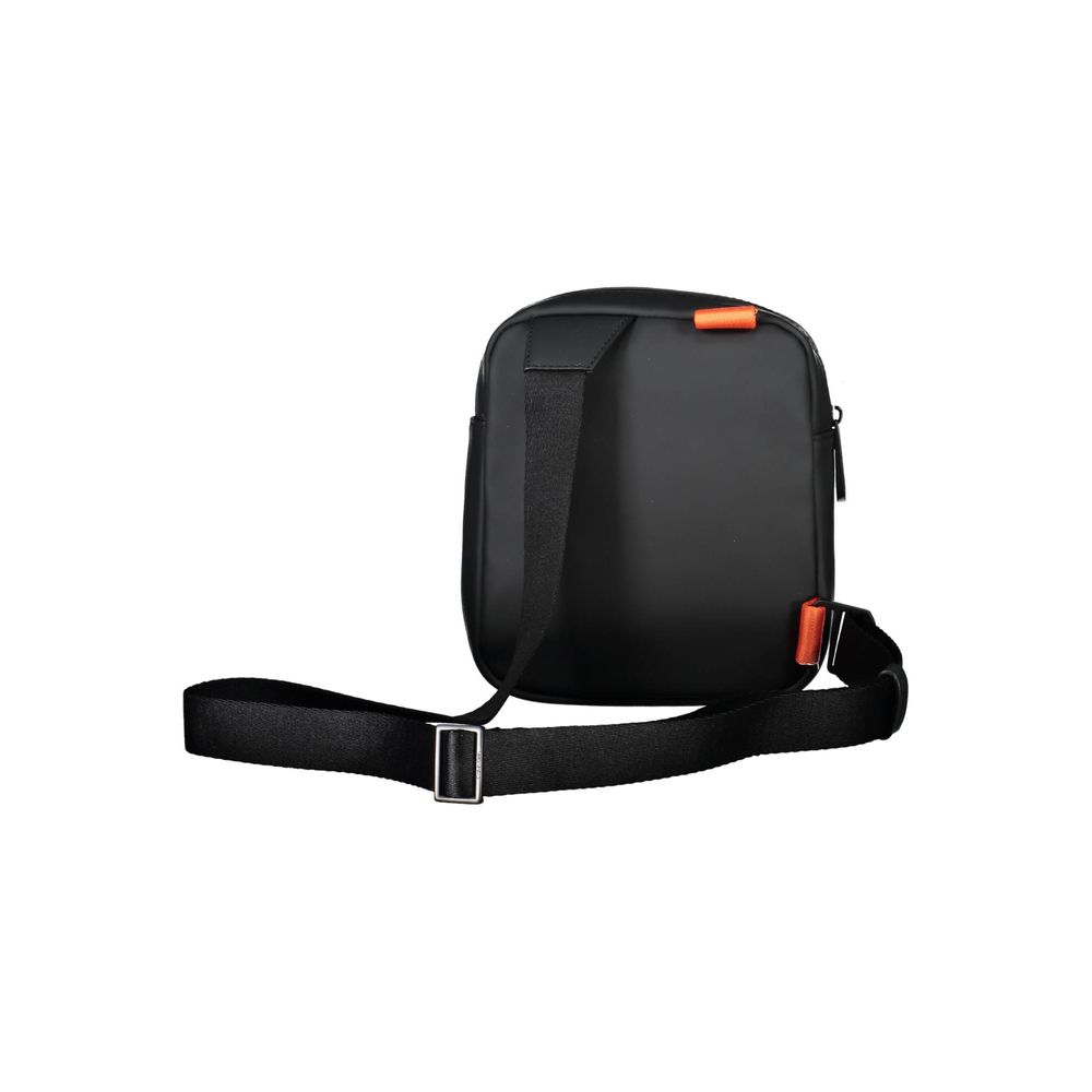 Black Polyester Shoulder Bag