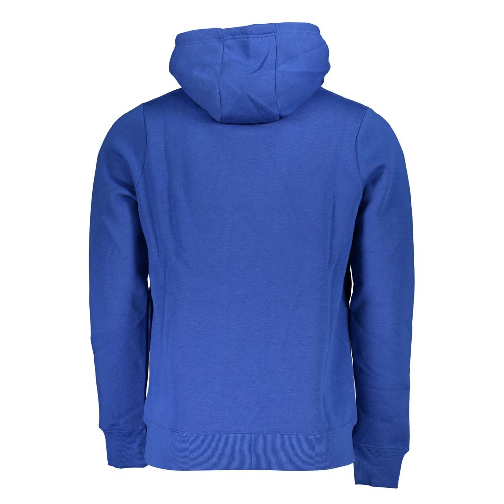 Blue Cotton Men Sweater
