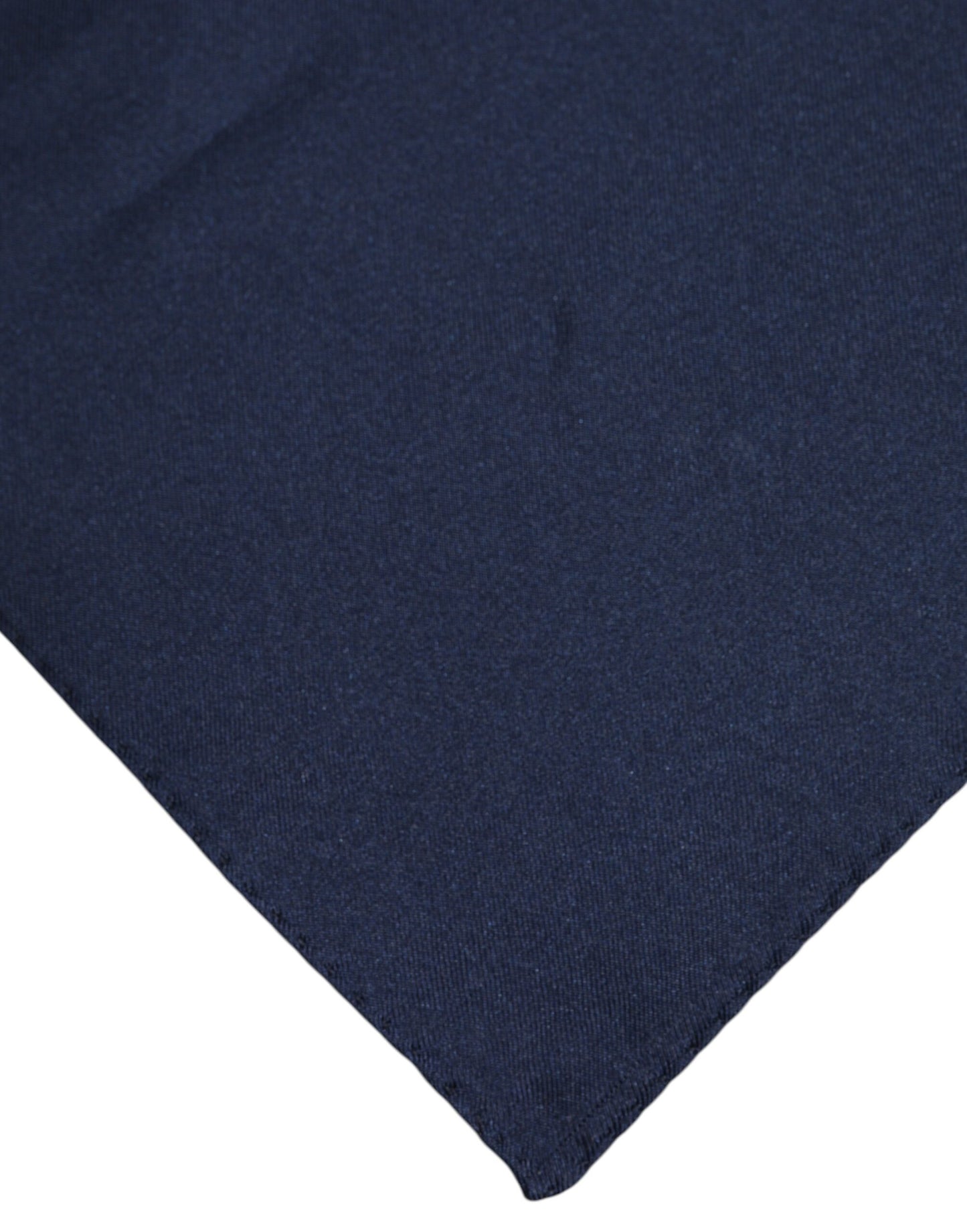 Dark Blue Silk Square Men Foulard Scarf