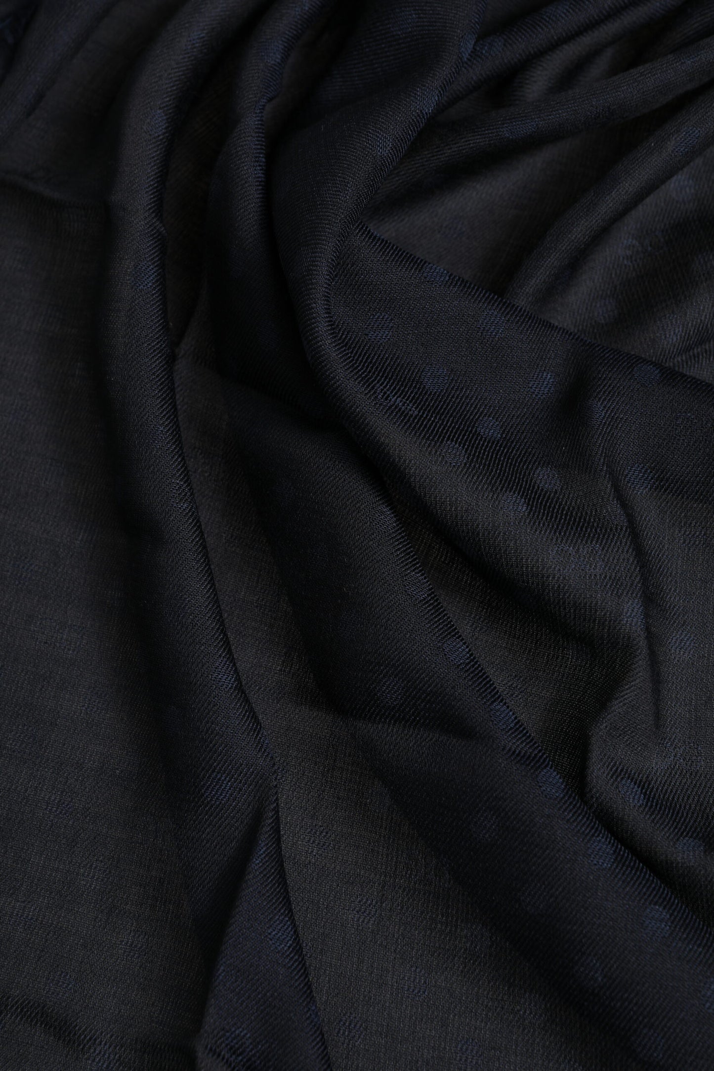 Blue Viscose Fringes Neck Warmer Scarf