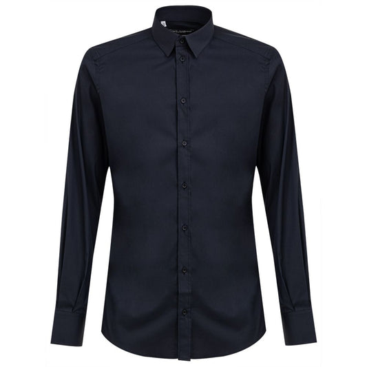 Blue Cotton Dress Shirt