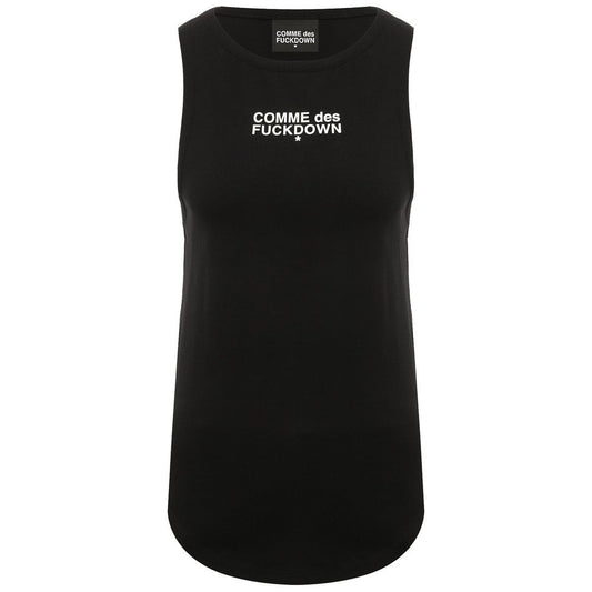 "Black Cotton Women Tank Top"