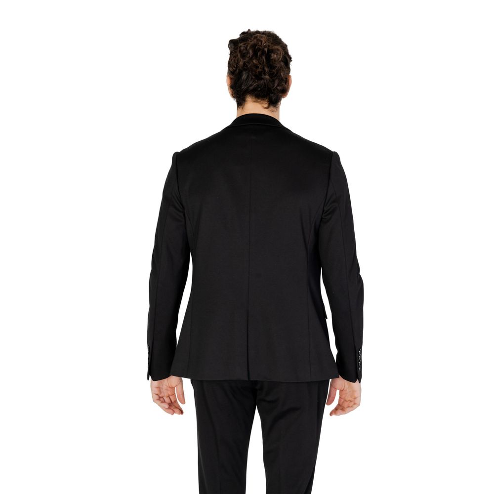 Black Polyester Blazer