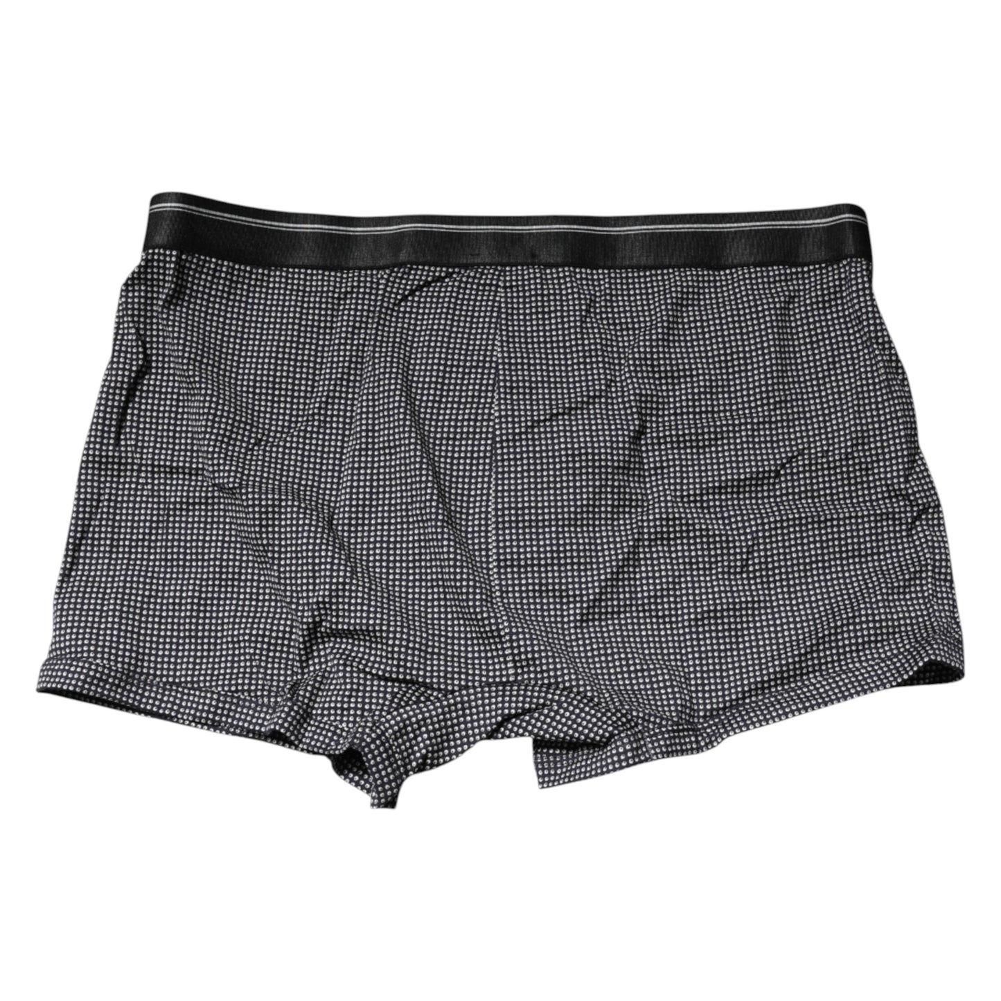 Gray Printed Cotton Boxer Short Underwear