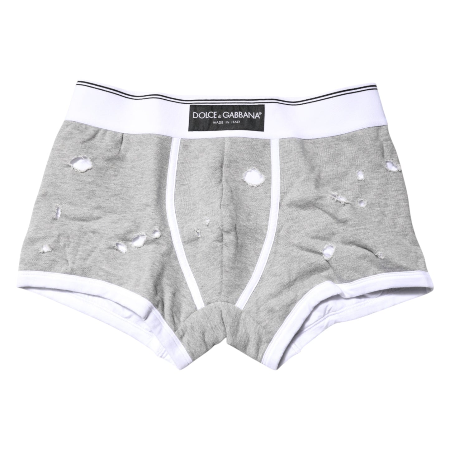 Gray Cotton Stretch Regular Boxer Underwear