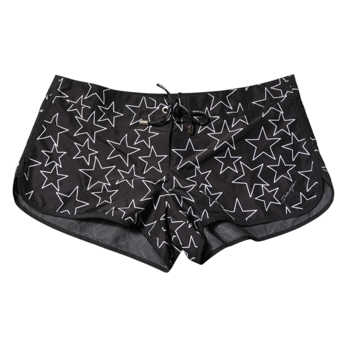 Black Star Print Beachwear Shorts Swimwear