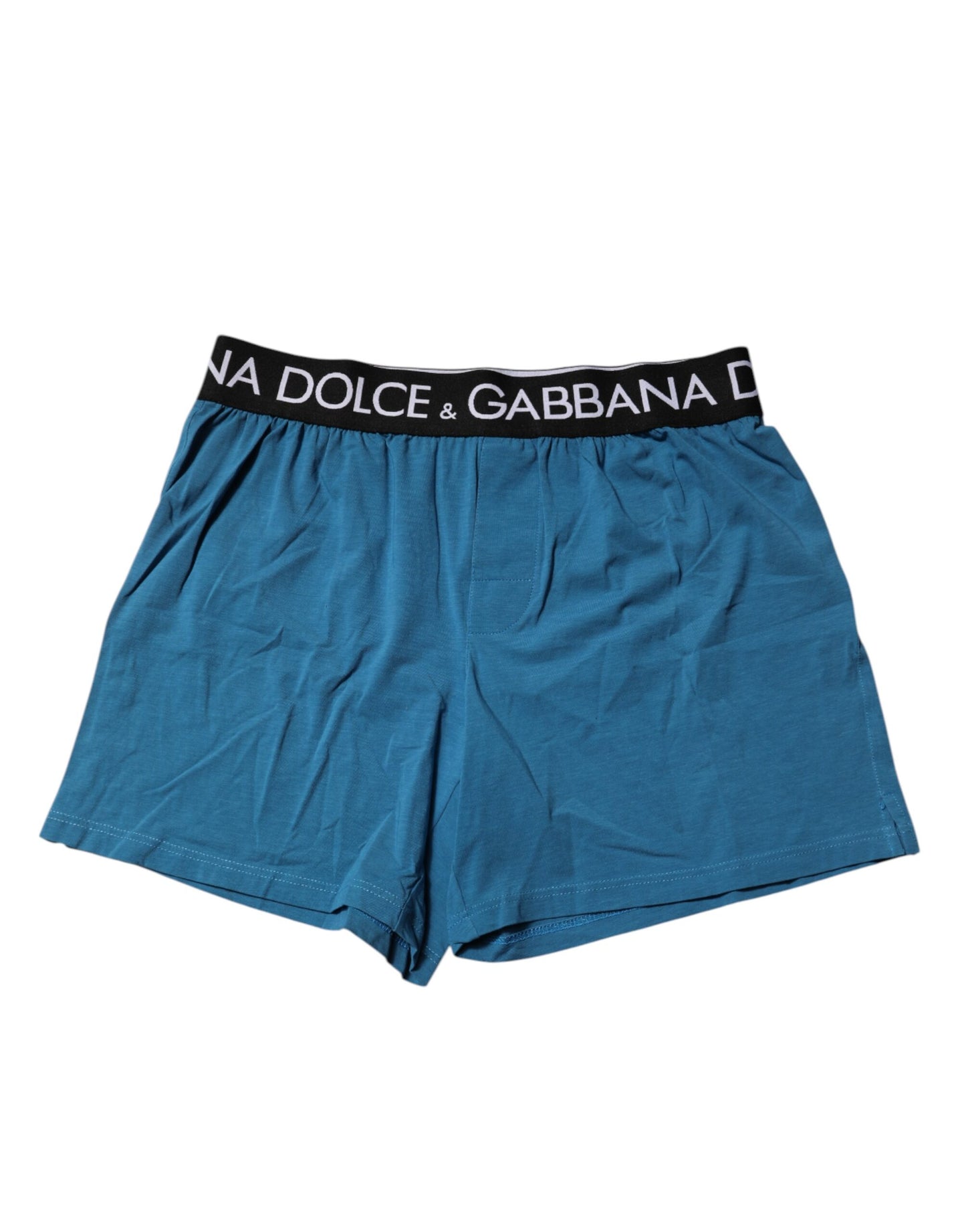 Blue Logo Waist Regular Boxer Shorts Underwear