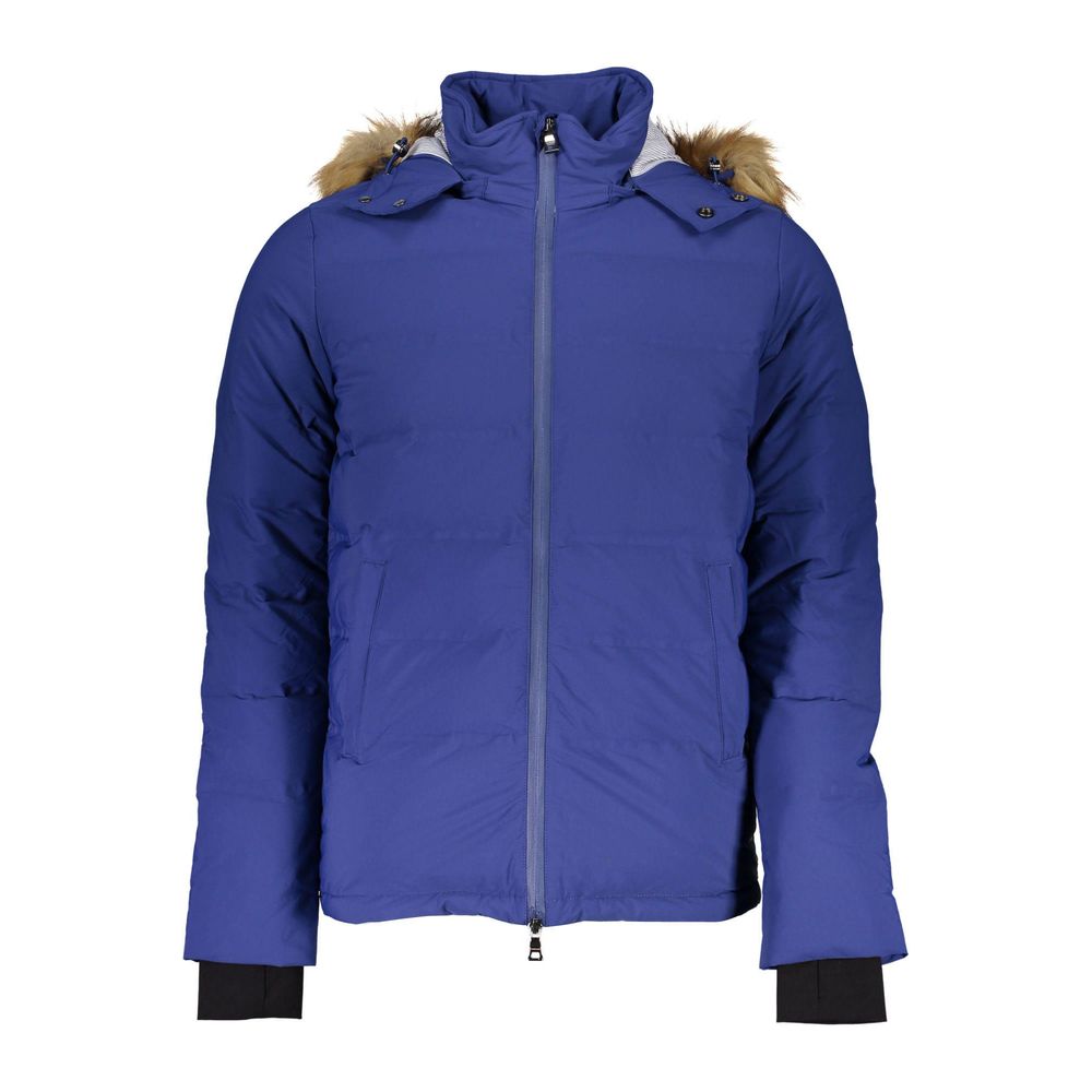 Blue Elastane Jackets & Coat