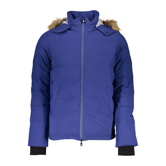 Blue Elastane Jackets & Coat