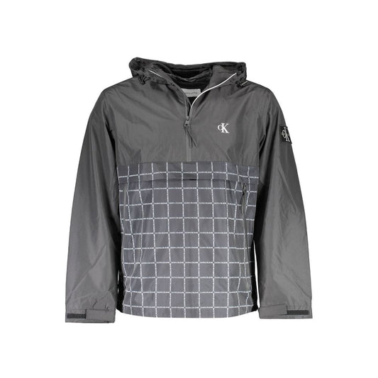 Black Polyester Jackets & Coat