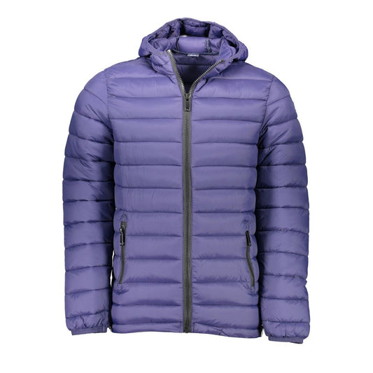 Blue Polyester Jackets & Coat