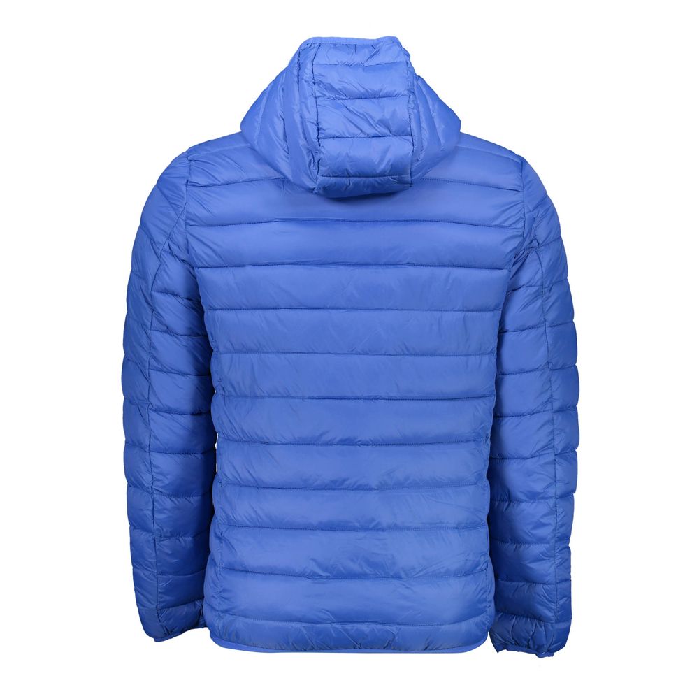 Blue Polyamide Men Jacket