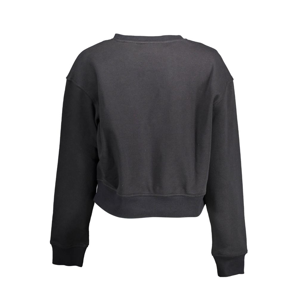 Black Cotton Sweatshirt
