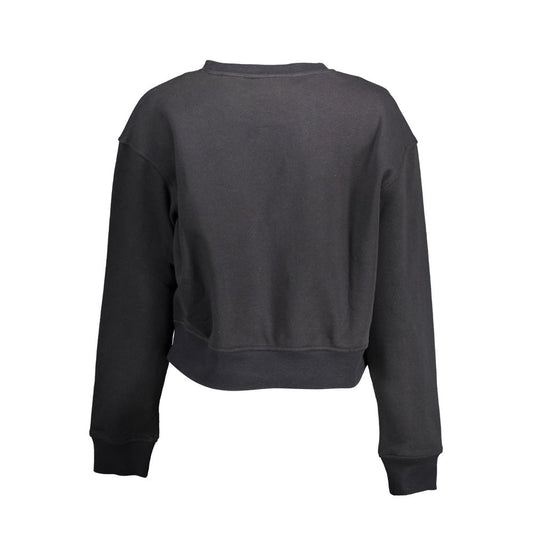 Black Cotton Sweatshirt