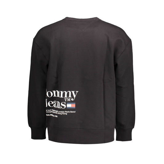 Black Cotton Sweatshirt