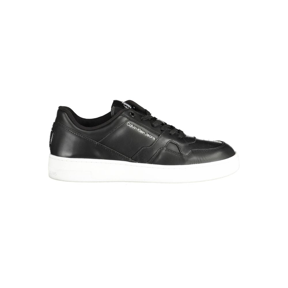 Black Polyester Sneaker