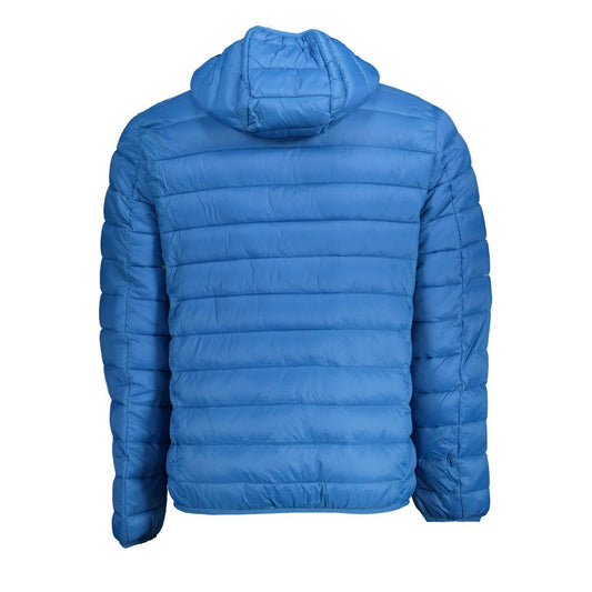 Blue Polyamide Men Jacket