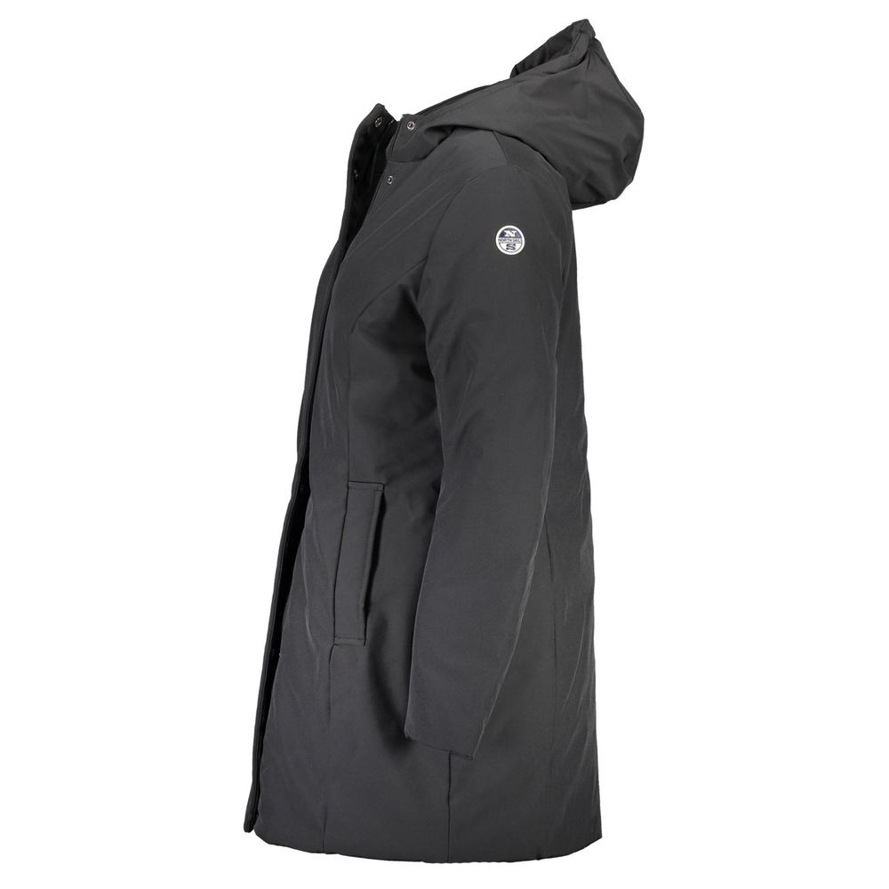 Black Polyester Jackets & Coat