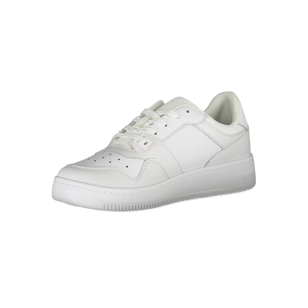 White Polyester Sneaker
